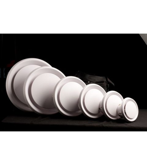 Round Ceiling Diffuser 150mm Made of Impact Resistant ABS Plastic